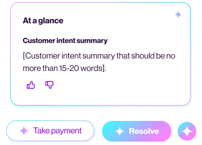 The AI card and AI buttons in the failing to make blue work direction